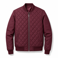 Veste bomber tendance pour homme, veste d'hiver de haute qualité, tissu de qualité supérieure, vêtement d'extérieur avec col montant, veste homme