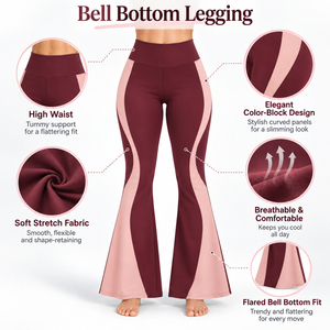 Premium Bell Bottom <b>Legging</b> Features Soft Fabric Flexible Performance And Stylish <b>Flared</b> Design For Yoga Workout And Lifestyle - Product Image 6