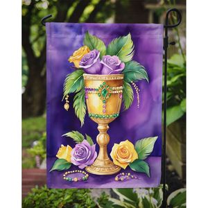Multicolor Goblet Mardi Gras Garden Flag Mailbox Decorative Yard <b>Banner</b> for Patio Artwork for Flower Beds - Product Image 3