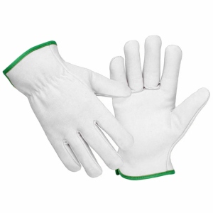 Unlined Soft Comfortable Goat Skin Leather <b>Gloves</b> Yellow Industrial Safety Protection for Work and Driving Smooth Texture - Product Image 2