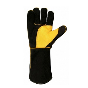 Custom Logo Anti-Vibration Durable Leather Waterproof Welding <b>Gloves</b> Anti-Slip for TIG Welders-7 oz Thickness Silicone Latex - Product Image 3