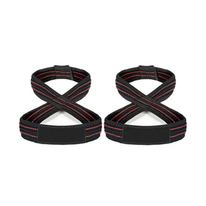 Soporte de Muñeca para Levantamiento de Pesas, Culturismo, Entrenamiento de Fuerza, Correa en Forma de 8, Powerlifting, Algodón de Alta Resistencia, Neopreno Ajustable - Product Image 2