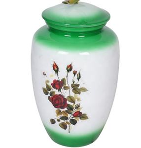 URNA DE CREMACIÓN DE NUEVO DISEÑO CON ACABADO PINTADO URNAS FUNERARIAS DE METAL URNA DECORATIVA DE INTERIOR - Product Image 1