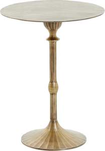 Elegante mesa auxiliar de metal con estructura minimalista y construcción robusta, ideal para la sala de espera de la oficina. - Product Image 4