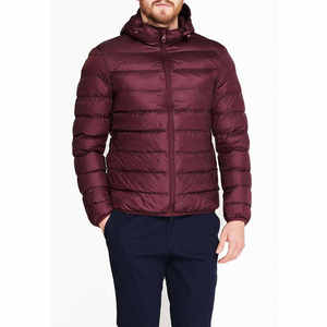 High Quality Wholesale Puffer Jacket Men Nylon Polyester Customize Your Brand Logo Winter Jacket Hooded <b>Down</b> Puffer Jacket Men - Product Image 4