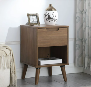 JY precio competitivo dormitorio estilo europeo mimbre diseño mesita de noche con carcasa de madera para el mercado de EE. UU. - Product Image 2