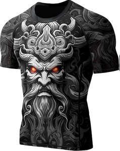 Camiseta Deportiva de Compresión Sublimada Personalizada de Spandex/Poliéster para MMA, BJJ, Boxeo, Lucha Libre, Entrenamiento en Gimnasio - Ligera - Product Image 5