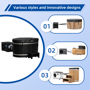 Ice Bath phục hồi Pod ngoài trời nhỏ lạnh Plunge bồn tắm Ozone 1HP bồn <span class=keywords><strong>Spa</strong></span> cho phòng tắm tùy chọn - Product Image 4