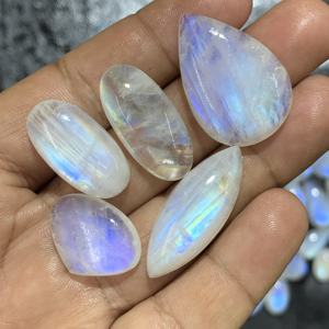 Piedras de Piedra Lunar Arcoíris Naturales Certificadas por AAA para Joyería, Piedras Preciosas Sueltas de Alta Calidad: Zafiro, Rubí y Esmeralda - Product Image 4