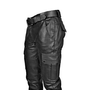 Pantalones Casuales de Cuero para Hombre, Ligeros, Transpirables y Ecológicos, de Alta Calidad, con Diseño de Color y Logotipo Personalizados, Venta al Por Mayor - Product Image 6