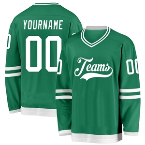 Maillot de hockey rose, blanc et vert personnalisé de qualité supérieure, vente en gros, directement de l'industrie - Product Image 3