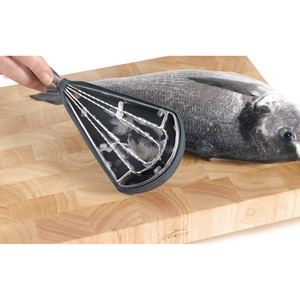 Squamatore per Pesci in Acciaio Inossidabile con Manico in Gomma per Pulizia e Squamatura di Prodotti Ittici - Product Image 3