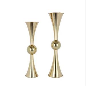 Vase à fleurs en aluminium doré de forme carrée, fait à la main, décoration de mariage, pot à fleurs moderne de luxe, décoration de la maison, artisanat en métal - Product Image 4