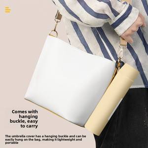 Paraguas Ultraligero de 5 Varillas de Fibra de Carbono, Nuevo Estilo, Color Sólido, Compacto, Plegable, Protección Solar, Personalizable - Product Image 3