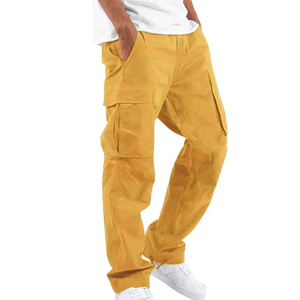 Pantalon cargo en toile sur mesure de haute qualité pour homme, multi-poches, nouveau design, respirant, léger, style streetwear décontracté, logo - Product Image 5