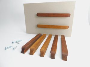 Wooden Cabinet Bar Handles Natural Finish Traditional Furniture Hardware Durable <b>Pulls</b> for Cabinet Doors and <b>Drawers</b> Handles - Product Image 3