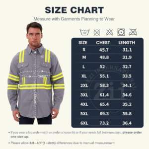 Chemises et vestes de travail réfléchissantes FR en coton pour la construction, vêtements de sécurité, nouvelle arrivée, coton épais, respirant - Product Image 6