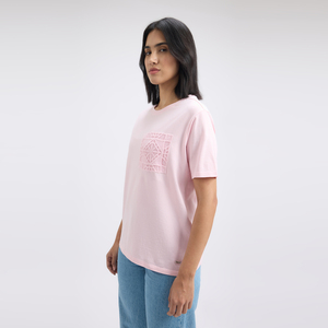 Camiseta de Cuello Redondo para Mujer, 100% Algodón, Apliques, Fresca, Suave y Transpirable, Manga Corta, Ropa Casual de Verano para Venta al Por Mayor y Exportación - Product Image 3