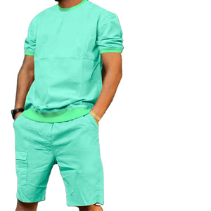 Conjunto Deportivo de Verano para Hombre, 2 Piezas, Diseño Personalizado, Efecto Deslavado, 100% Algodón French Terry, Color Personalizado - Product Image 4