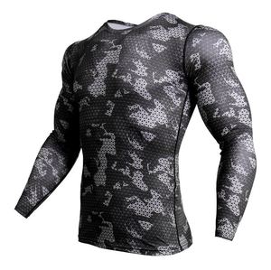 Rashguard de compression athlétique pour homme à manches longues, anti-UV, séchage rapide, léger, respirant, en tissu extensible, pour MMA - Product Image 5