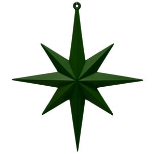 <b>Red</b> Star Christmas <b>Ornament</b> Handcrafted Traditional Holiday Decoration - Product Image 3