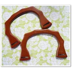 Poignée de sac à main en bois massif, écologique, pour cadeau et artisanat, poignée en bois pour sacs - Product Image 5