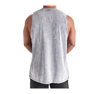 Débardeur pour homme sans manches, t-shirt de sport athlétique, gilet de fitness respirant, vêtements de sport d'été, matière confortable pour le quotidien - Product Image 2