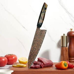 Couteau de chef de luxe en cuivre à motif damas avec manche en résine, couteau culinaire haut de gamme pour restaurant et cuisine domestique - Product Image 6