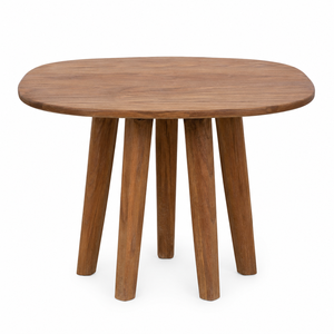 Scandinavian Modern <b>Square</b> Solid Teak Dining <b>Table</b> with Six Tapered Hexagonal Legs Eco-Friendly & Durable - Product Image 1