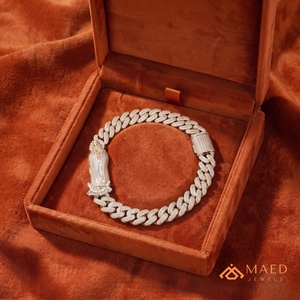 Bracelet à maillons fins en moissanite plaqué or, style hip-hop, pour homme et femme, tendance Los Angeles, idéal pour le quotidien, les fêtes, les fiançailles, ou comme cadeau. - Product Image 5