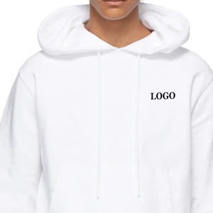 Sweat à capuche blanc premium 2026 pour homme, personnalisable avec logo, style streetwear décontracté, en molleton doux, coupe oversize, mode hiver - Product Image 4