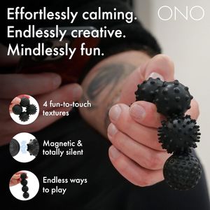 Sfere Magnetiche in Silicone per Fidget Cube, Divertenti per Adulti, Allevia lo Stress con Superficie Testurizzata a Onde e Nervature - Product Image 3