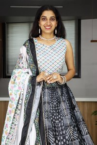 Designer Art Silk Lehenga Choli With <b>Gota</b> Patti Work And Chinon Dupatta For Women - Product Image 2