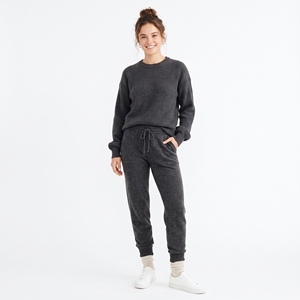 Pantalones Jogger de Cachemira para Mujer, Tejido de Punto, Cintura Plana, Cómodos, Casuales, Cálidos, OEM, ODM, Venta al Por Mayor, Fábrica, Logotipo Personalizado, MOQ Bajo - Product Image 1