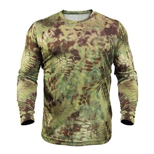 Chemise de pêche à manches longues camouflage pour homme, séchage rapide, UPF 50, polyester, haut de gamme pour l'extérieur - Product Image 1