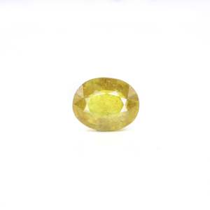 Natural Yellow Sapphire 6.4 Carat Faceted Loose Gemstone 11mm for Fine Jewelry - Product Image 1