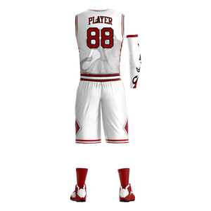 Maillot de basketball personnalisé réversible en Spandex/Coton respirant et anti-humidité pour homme, sans manches, en maille, col ras du cou, uniforme de sport - Product Image 2