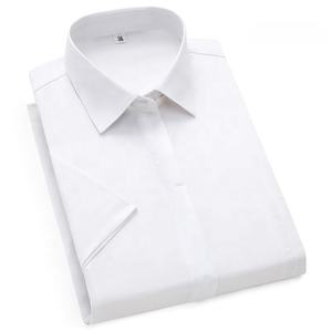 Camisa de manga corta con botones para mujer, mezcla de fibra de bambú y poliéster, informal de negocios, uniforme formal de empresa para mujer - Product Image 3