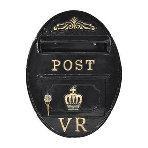 Boîte aux lettres ovale en fonte bleue pour la décoration de jardin et de pelouse, pour la maison, boîte postale personnalisée, fournitures pour événements de mariage - Product Image 4