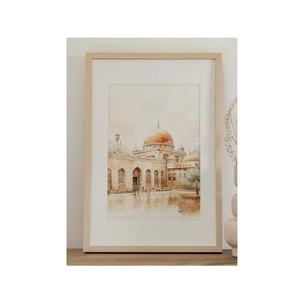 Artwork Wall Art Islamic <b>Poster</b> Eid - Ramzan Islamic Wall Art Arabic Calligraphy <b>Posters</b> Living Room Decor - Product Image 1