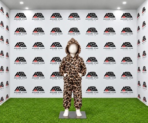 Ensemble deux pièces pour enfants, sweat-shirt à capuche et pantalon de jogging imprimé léopard, qualité supérieure, personnalisable, streetwear pour enfants - Product Image 6