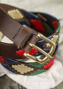 Ceinture Polo en Cuir Véritable avec Étui Personnalisé, Broderie Motif, Cuir de Vachette, Vente en Gros LBP-0024 - Product Image 2