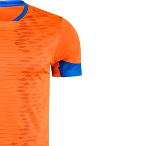 Custom Printed 100% Polyester Breathable Quick Dry Anti-Bacterial Sleeveless Mens Sports Blue Football Jersey Soccer Uniforms - Product Image 2