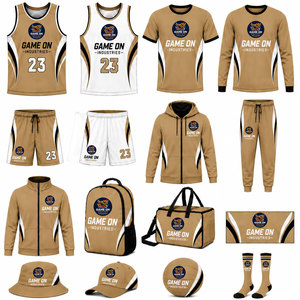 Service OEM – Nouveaux Maillots et Kits de Basketball Respirants, Anti-Bactériens et à Séchage Rapide – Ensemble Complet pour Équipes Masculines – Tenue d'Entraînement Rétro - Product Image 4