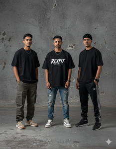 Camiseta Deportiva Rexfit Estilo Vintage Lavada, Oversize, Streetwear, con Efecto Desgastado y Doble Capa - Product Image 3