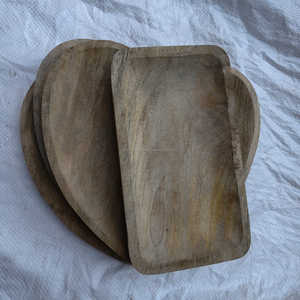 Plateau rectangulaire en bois de mangue naturel, fait main, pour fruits, en-cas, desserts, vaisselle, au meilleur prix - Product Image 4