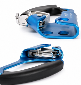 อุปกรณ์ช่วยปีนเขาแบบมือซ้าย SAFETY JUMAR ได้รับการรับรองมาตรฐาน CE ความแข็งแรงในการรับน้ำหนัก 4kN สำหรับเชือกเส้นเดียวขนาด 8-12 มม. สีฟ้าเคลือบอะโนไดซ์ - Product Image 5