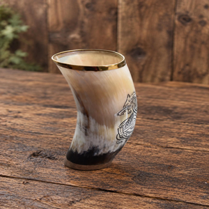 Luxury Eco-Friendly Polished Classical Design Buffalo Horn <b>Shot</b> <b>Glasses</b> with Handgrip for Party Use Bulk Cheap Prices - Product Image 6