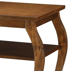 Consolle a 2 ripiani in noce, elegante tavolino con raffinata finitura in noce - Product Image 5