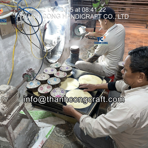 ผู้ผลิต OEM ชามมะพร้าว งานฝีมือตกแต่งสุดหรู ใช้เปลือกมะพร้าวประดับมุก ชามมะพร้าว โรงงานเวียดนาม - Product Image 6